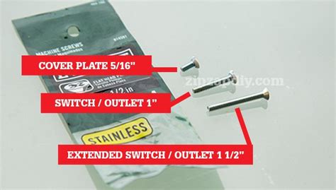 electrical box faceplate screw size|recessed outlet screw sizes.